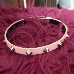 Pastel pink studded choker
